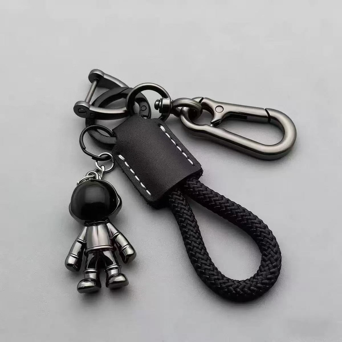 Initial Ring Custom - Custom Logo Cartoon Cute Astronaut Car