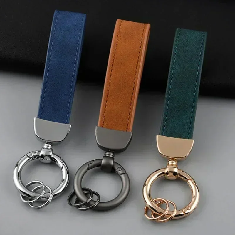 Initial Ring Custom - Laser Engrave Nubuck Leather Custom Logo