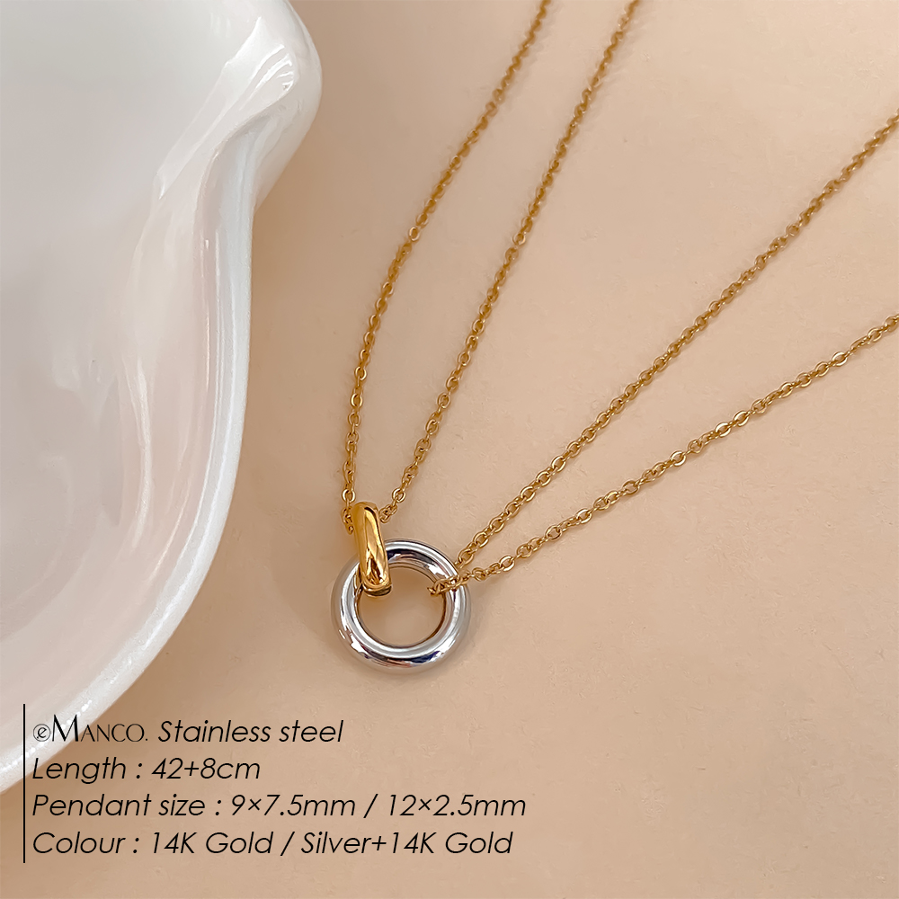 EMANCO Stainless Steel Two-Col - Birth Flower Necklace 评论和价格