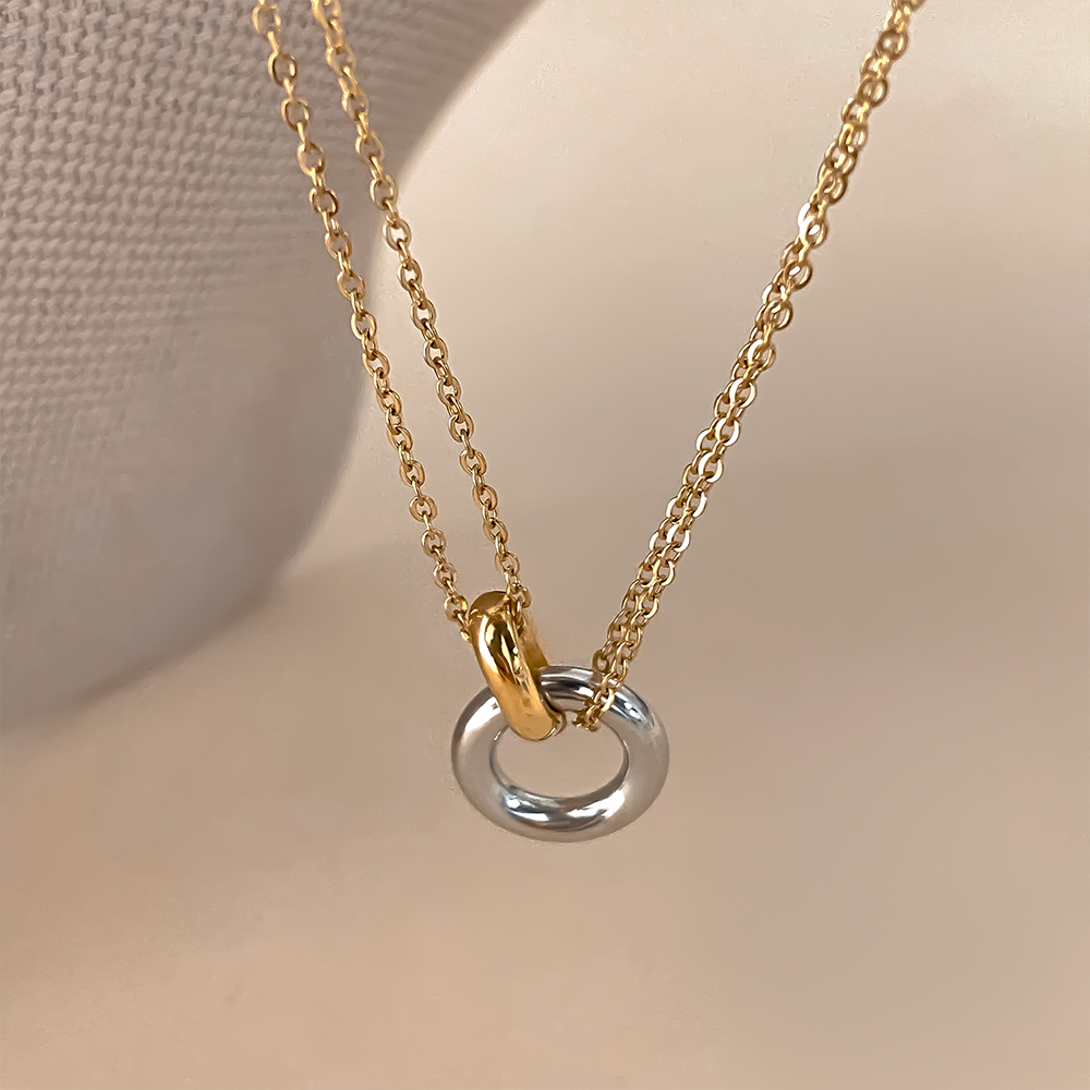 EMANCO Stainless Steel Two-Col - Birth Flower Necklace 评论和价格