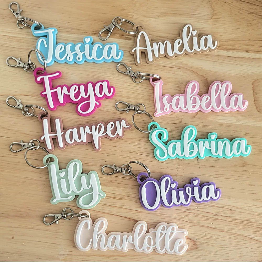 Acrylic Cute Fonts can Choose  - Initial Ring Custom 评论和价格