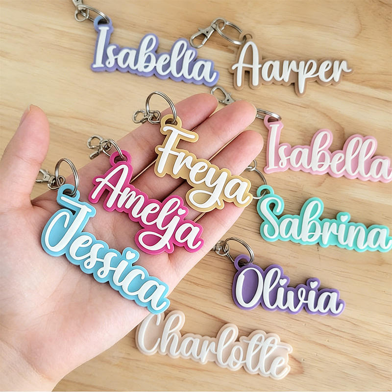 Acrylic Cute Fonts can Choose  - Initial Ring Custom 评论和价格