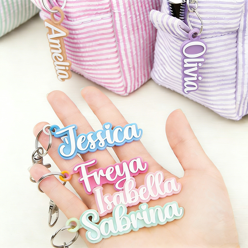 Acrylic Cute Fonts can Choose  - Initial Ring Custom 评论和价格